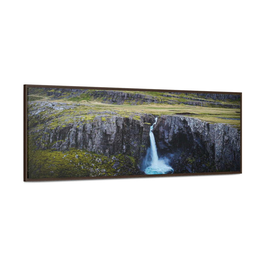 A Remote Waterfall - Canvas with Frame