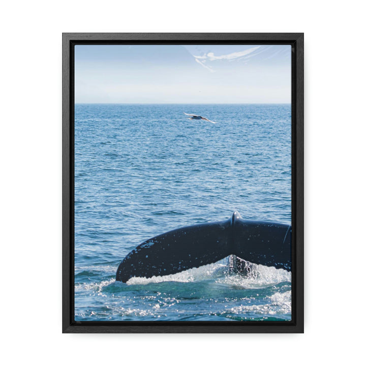 A Whale and A Mountain - Canvas with Frame