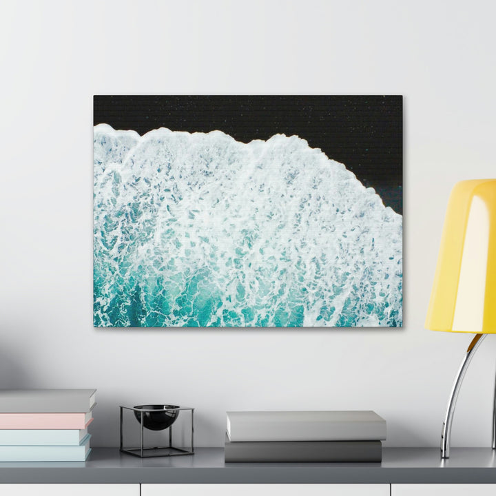 A Wave on Volcanic Sand - Canvas