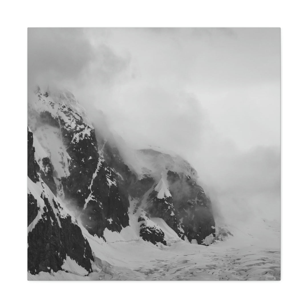 The Mist Descends in Black and White - Canvas