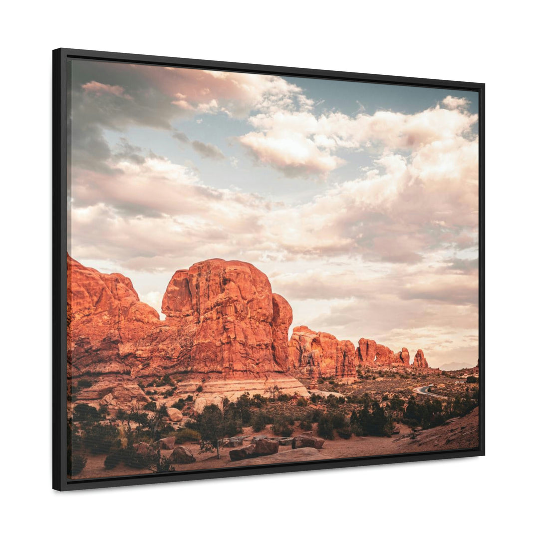 A Desert Sunset - Canvas with Frame