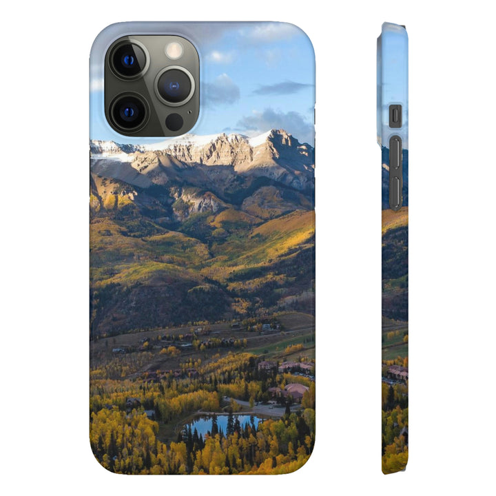 Glowing Mountainside - Phone Case