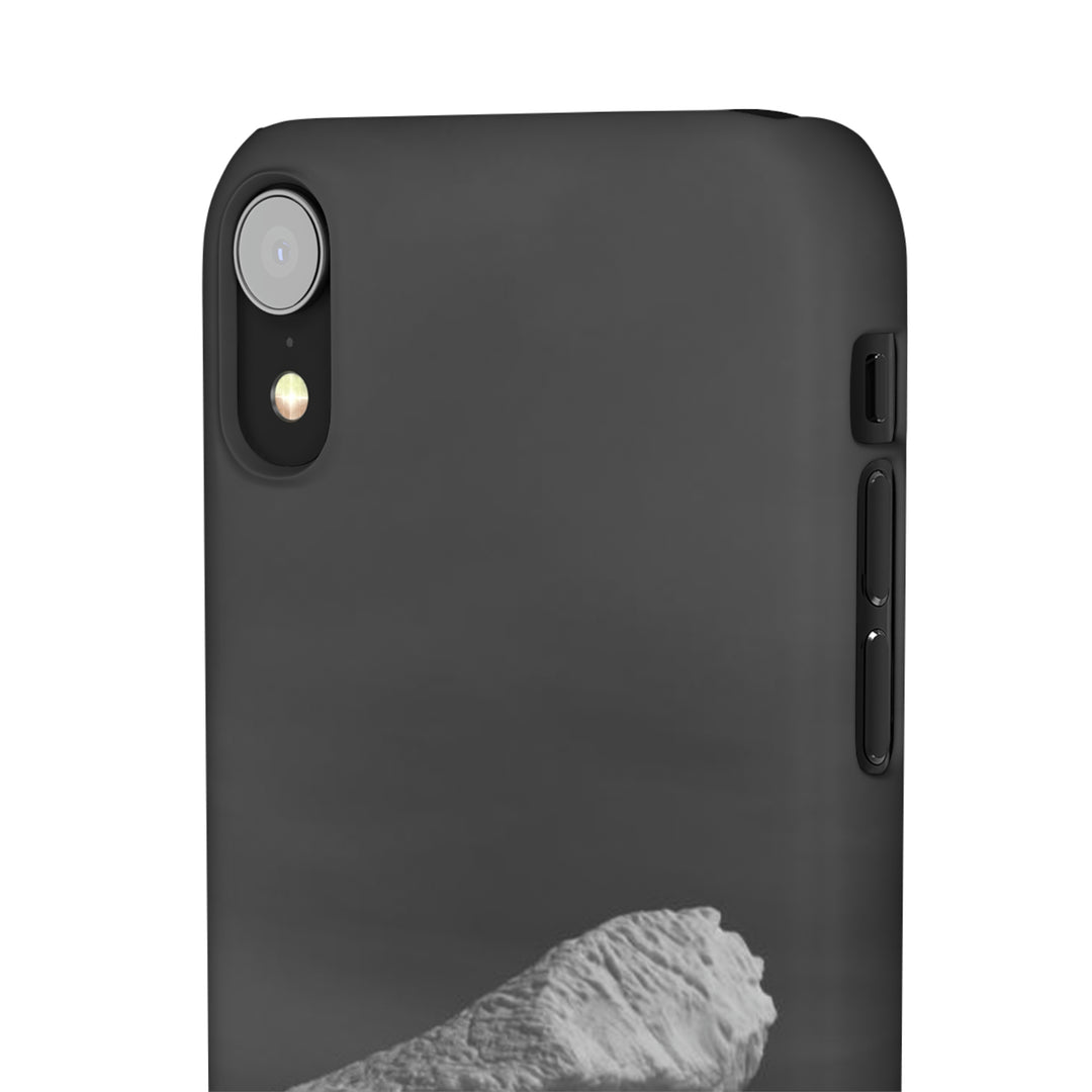 The Angles of an Iceberg in Black and White - Phone Case