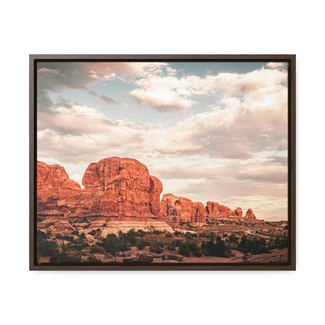 A Desert Sunset - Canvas with Frame