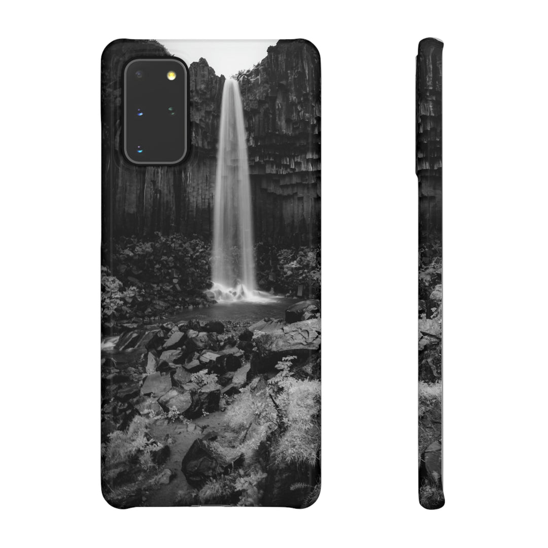 Svartifoss in Black and White - Phone Case