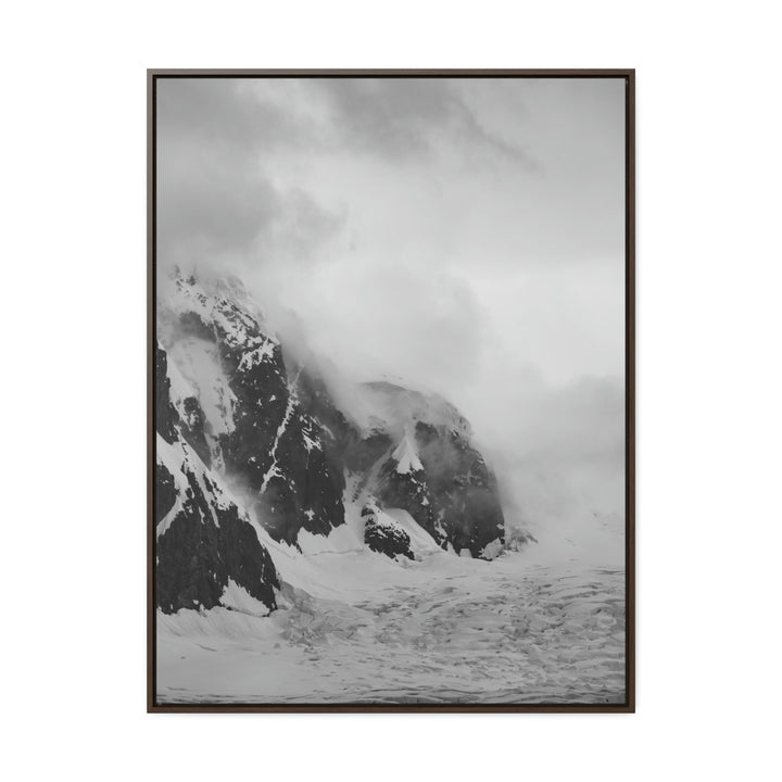 The Mist Descends in Black and White - Canvas with Frame