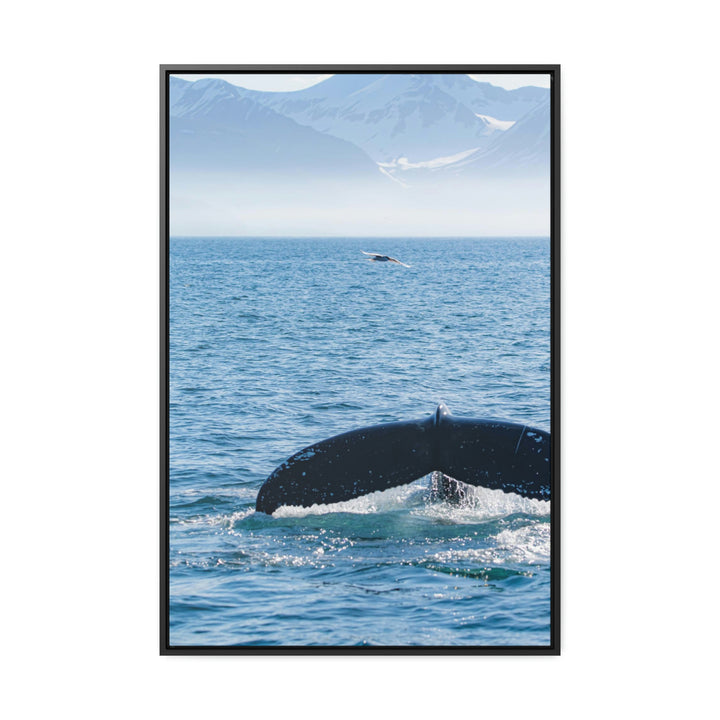 A Whale and A Mountain - Canvas with Frame