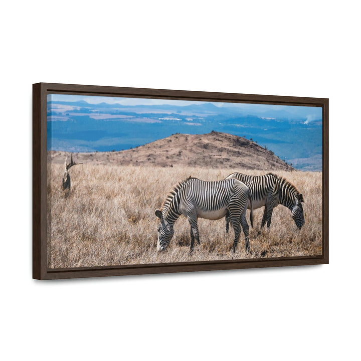 Zebra-Striped Expanse - Canvas With Frame