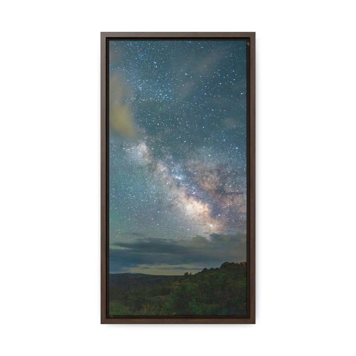 Milky Way Through the Clouds Part 1 - Canvas with Frame