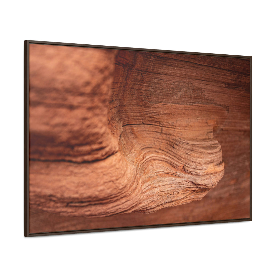 Sedimentary Rock Curves - Canvas with Frame