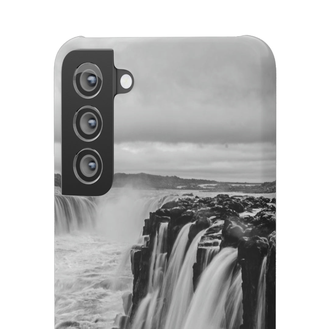 Selfoss in Black and White - Phone Case