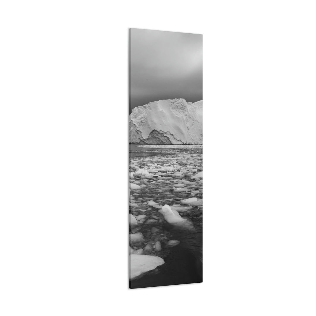 Lane of Ice In Black and White - Canvas