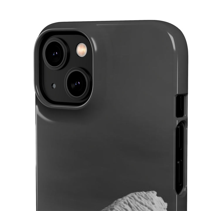 The Angles of an Iceberg in Black and White - Phone Case