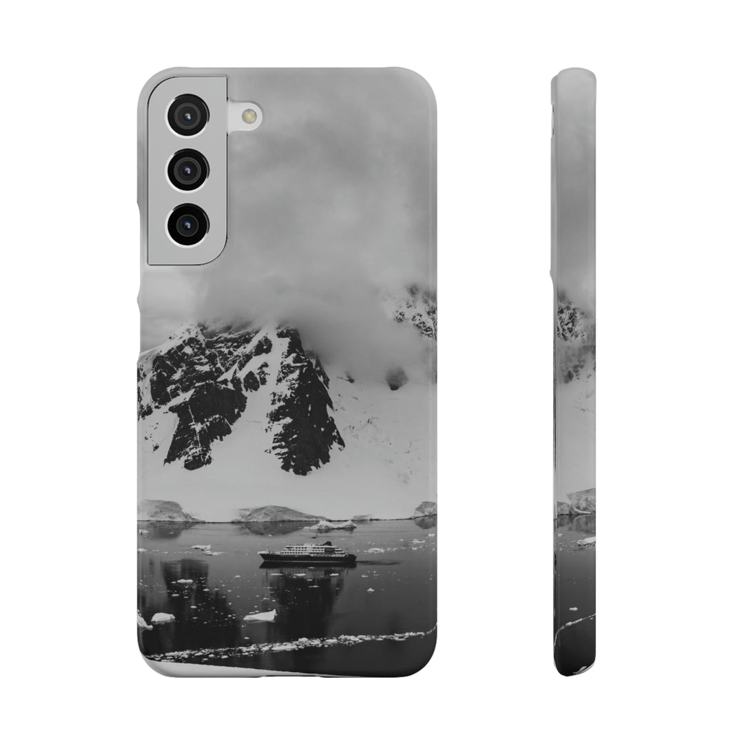 Peaceful Anchoring in Black and White - Phone Case