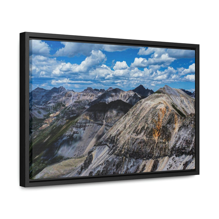 Imogene Pass From the Air - Canvas with Frame