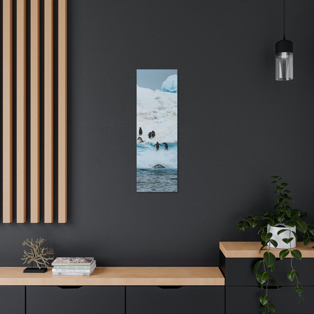 Porpoising Penguin - Canvas