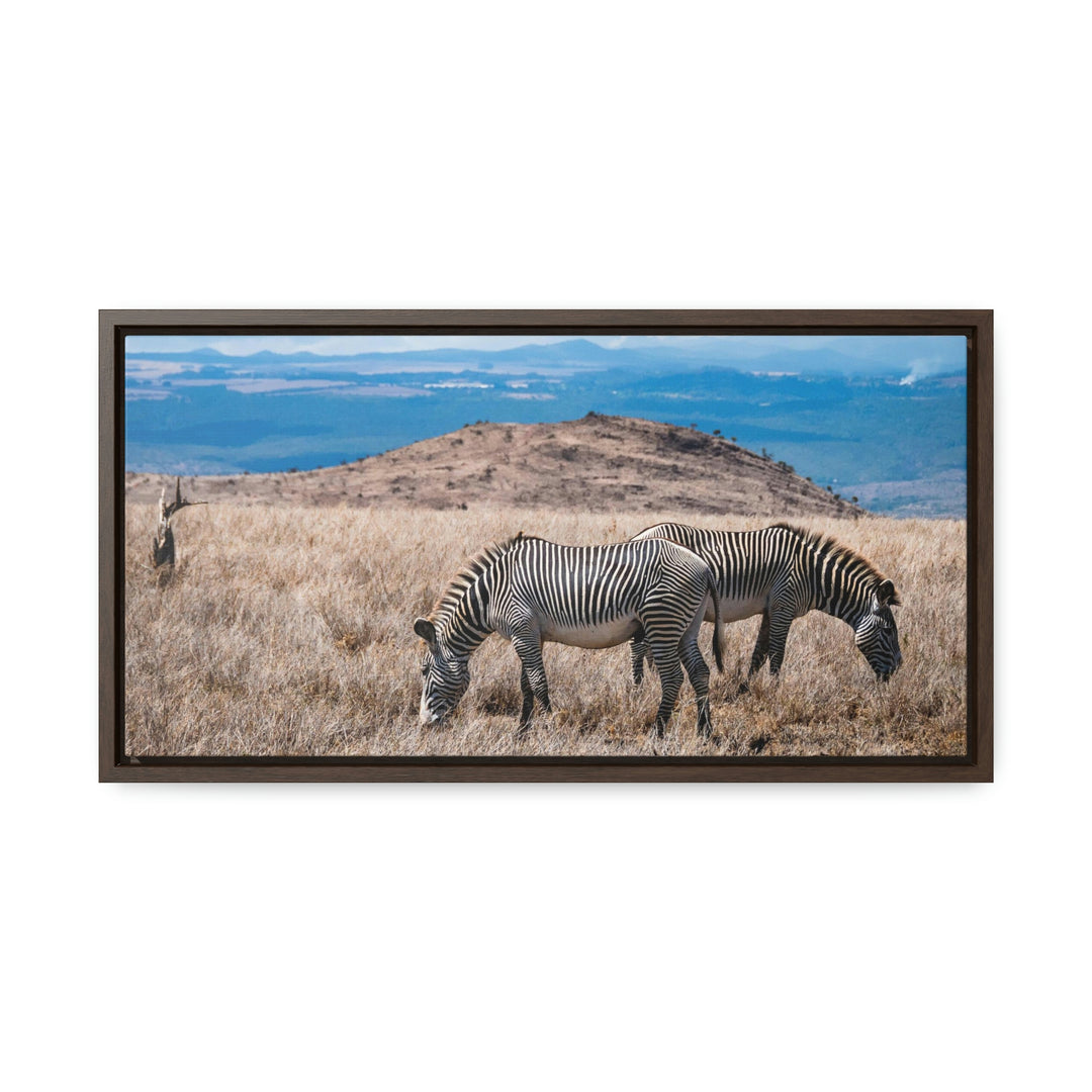 Zebra-Striped Expanse - Canvas With Frame