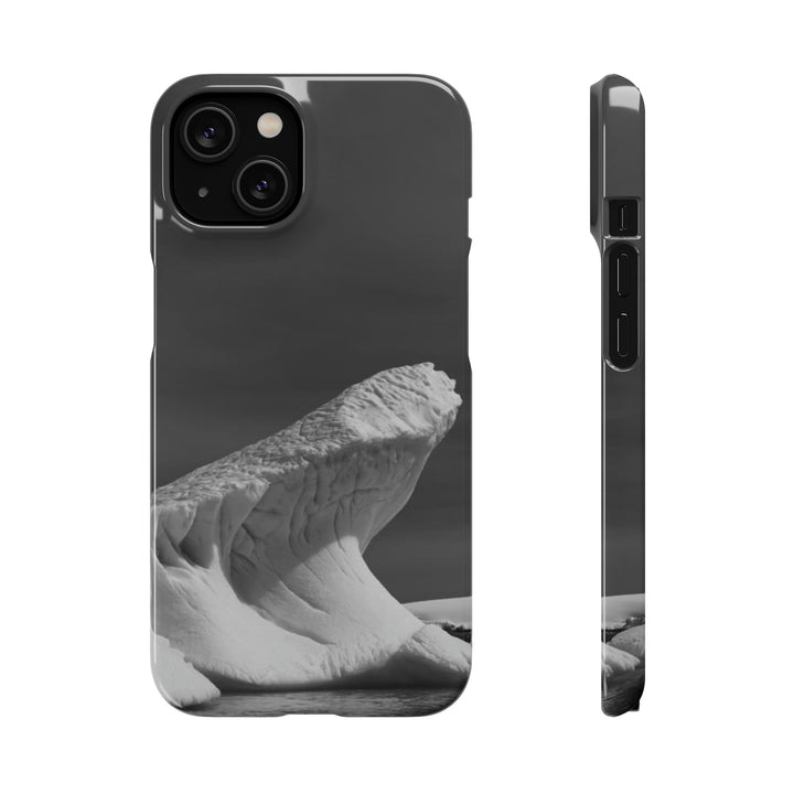 The Angles of an Iceberg in Black and White - Phone Case