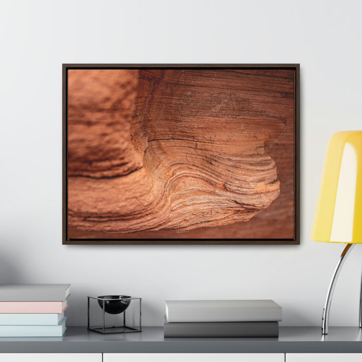 Sedimentary Rock Curves - Canvas with Frame