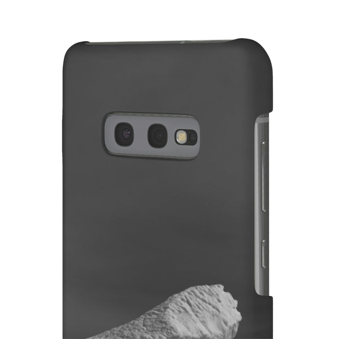 The Angles of an Iceberg in Black and White - Phone Case