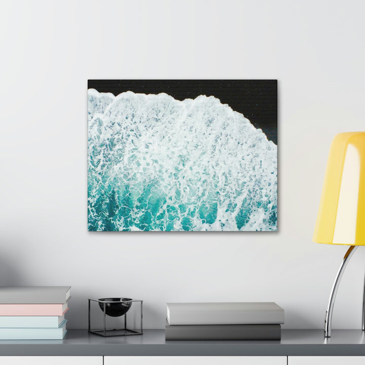 A Wave on Volcanic Sand - Canvas