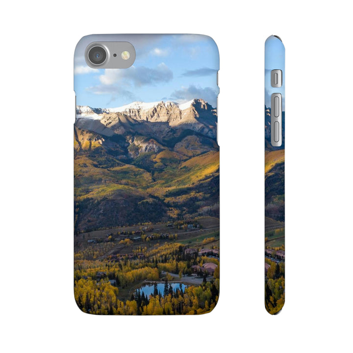 Glowing Mountainside - Phone Case