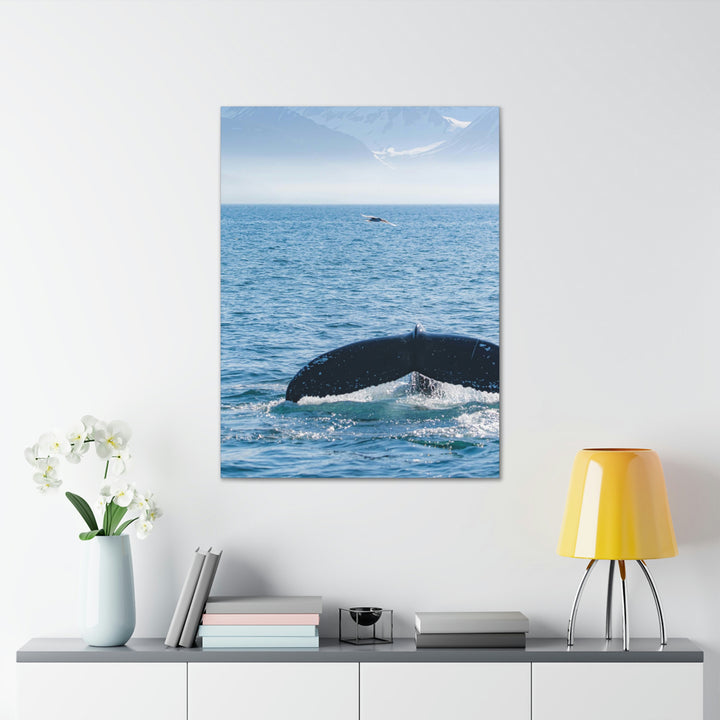 A Whale and A Mountain - Canvas