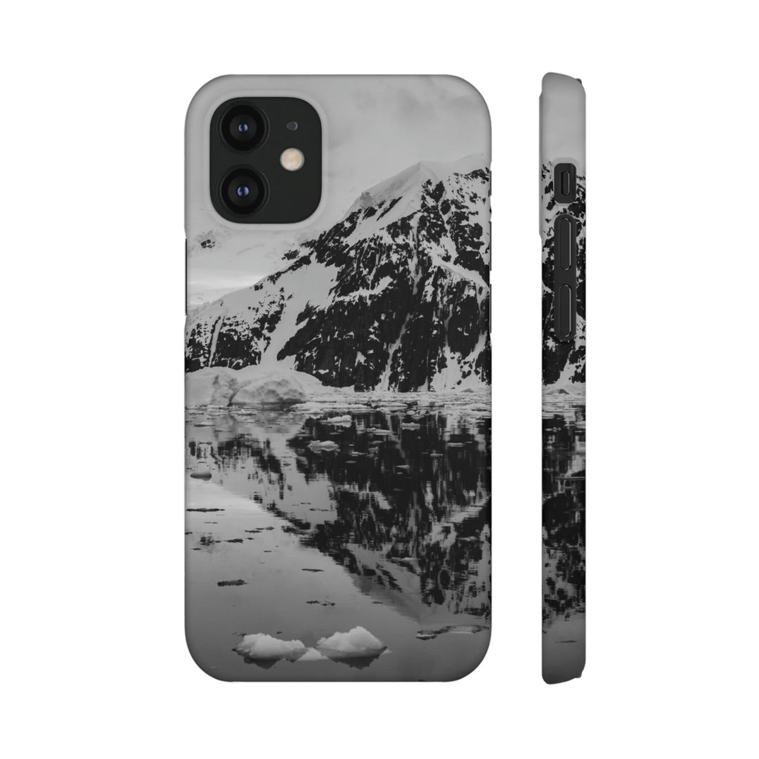 Reflected Calm in Black and White - Phone Case