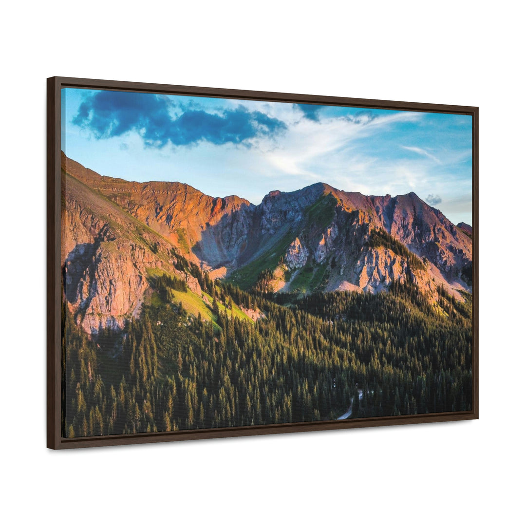 Fading Mountain Light - Canvas with Frame