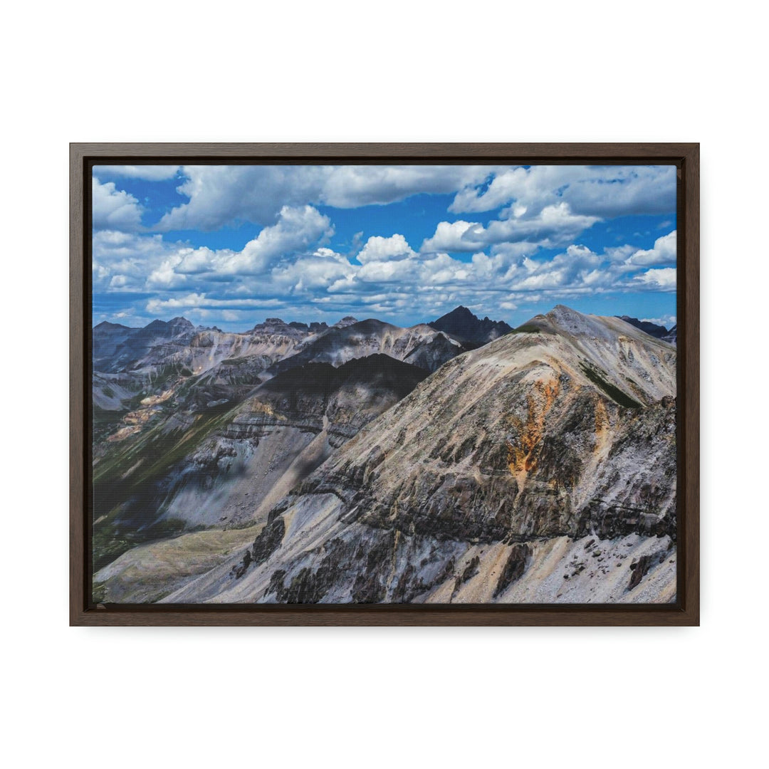 Imogene Pass From the Air - Canvas with Frame