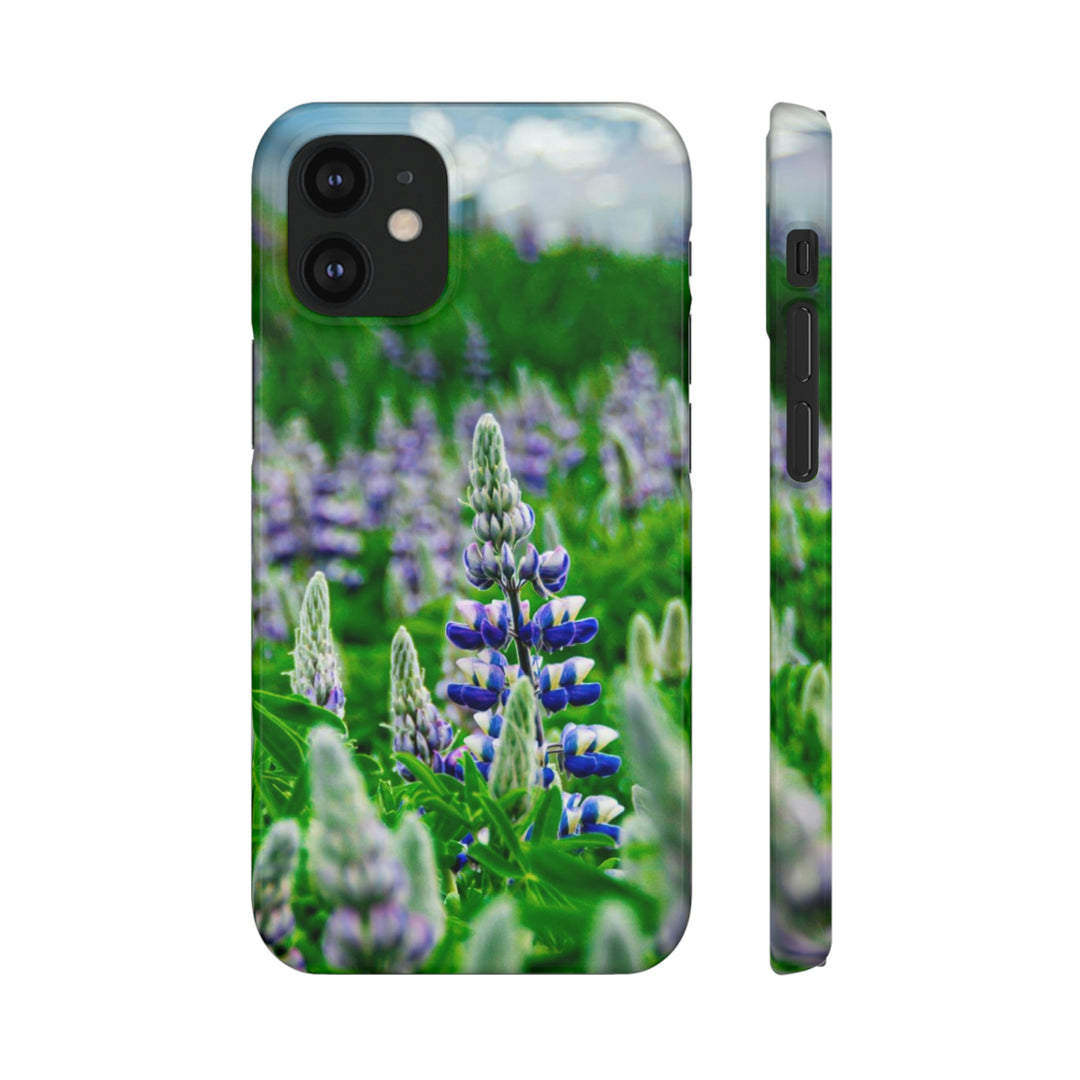 Glowing Lupin with Mountains - Phone Case