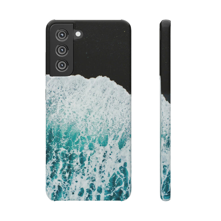 A Wave on Volcanic Sand - Phone Case