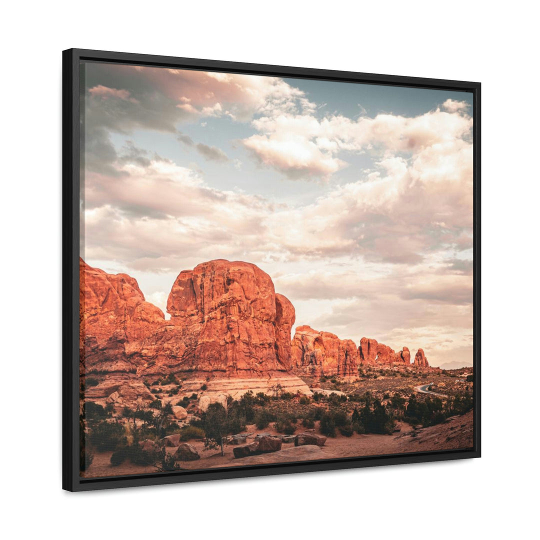 A Desert Sunset - Canvas with Frame