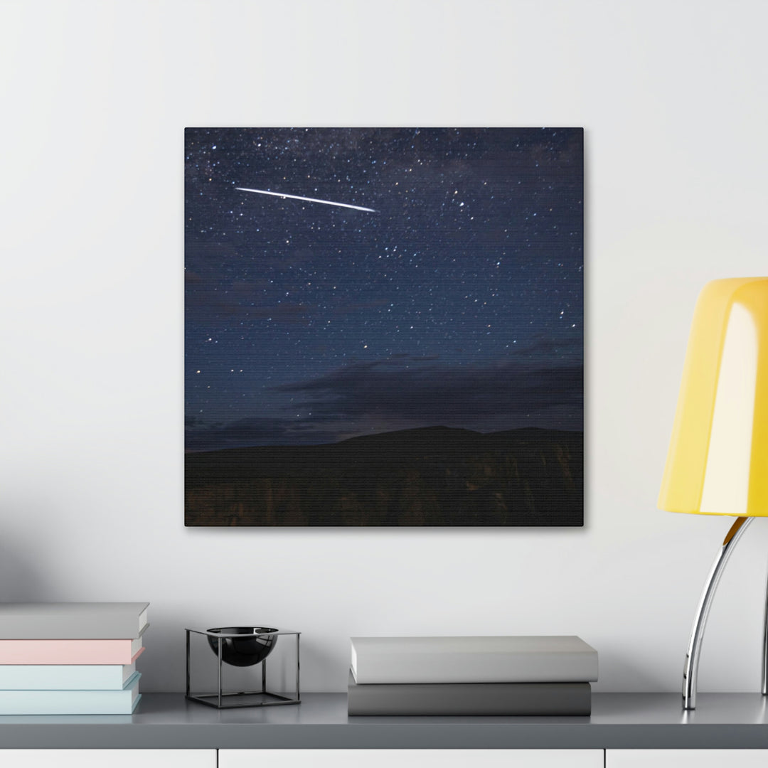 Starlink Above the Canyon - Canvas