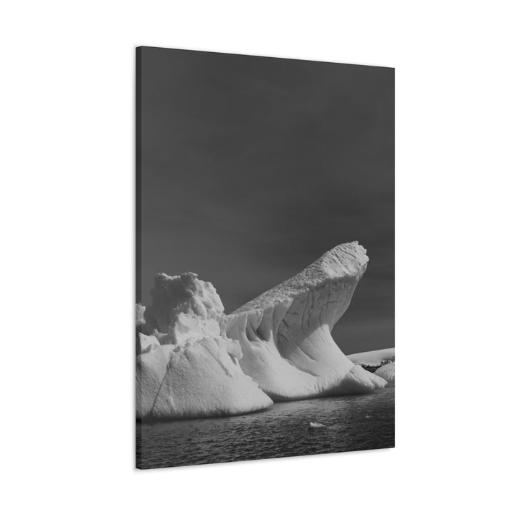 The Angles of an Iceberg in Black and White - Canvas