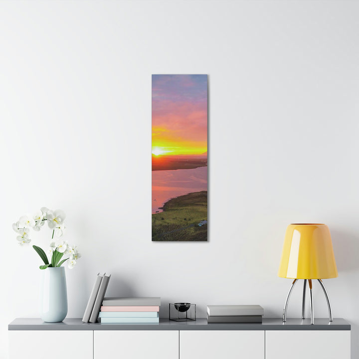 Sunset Over the Fjord Part 1 - Canvas