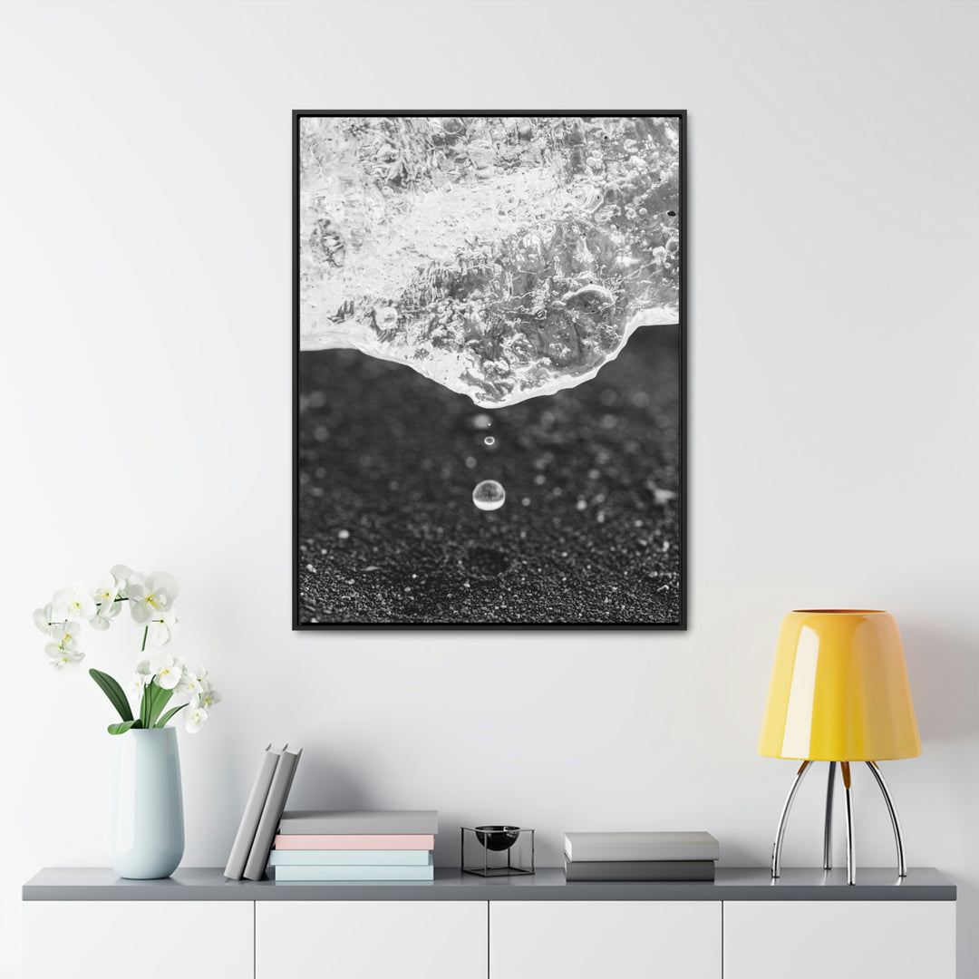 Suspended Droplet - Canvas with Frame