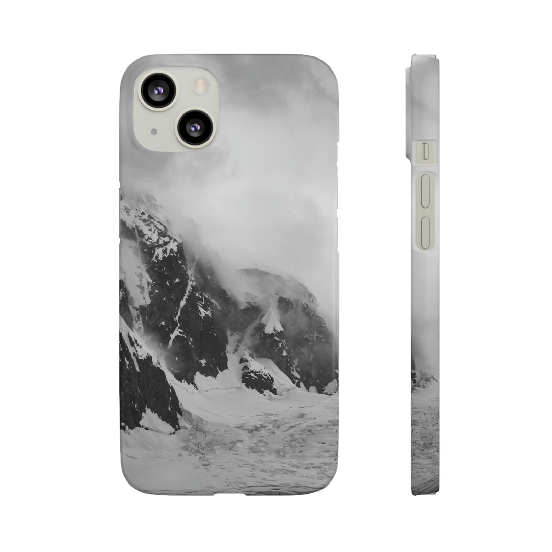 The Mist Descends in Black and White - Phone Case