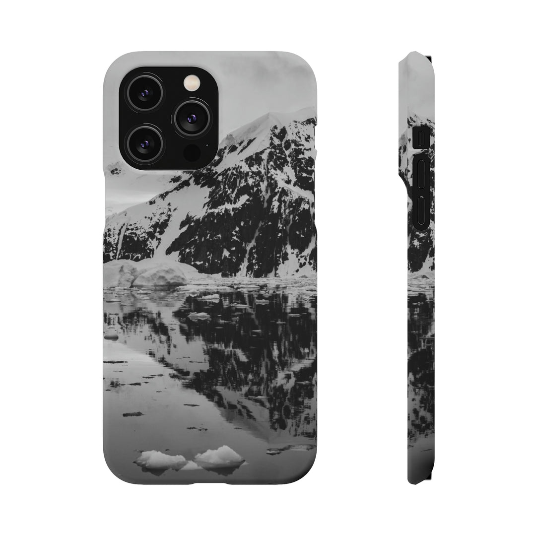 Reflected Calm in Black and White - Phone Case