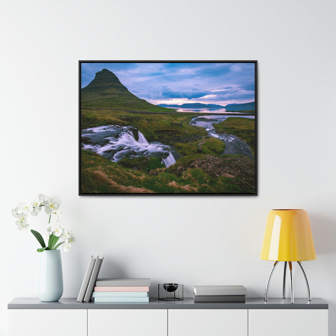 An Icelandic Sunset - Canvas with Frame