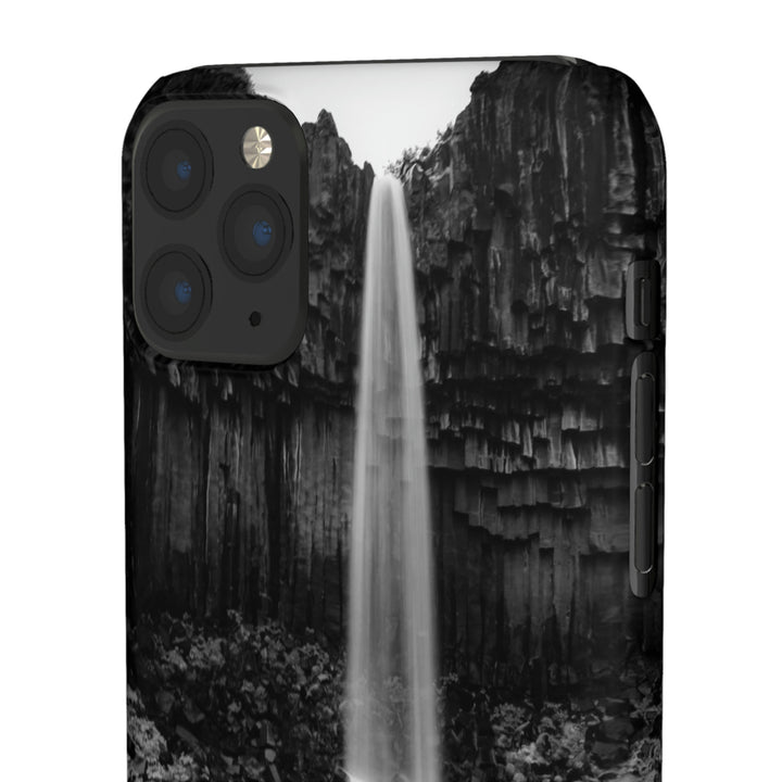 Svartifoss in Black and White - Phone Case