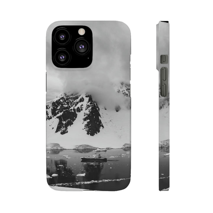 Peaceful Anchoring in Black and White - Phone Case