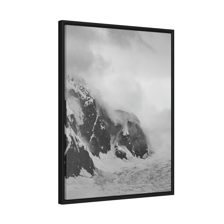 The Mist Descends in Black and White - Canvas with Frame