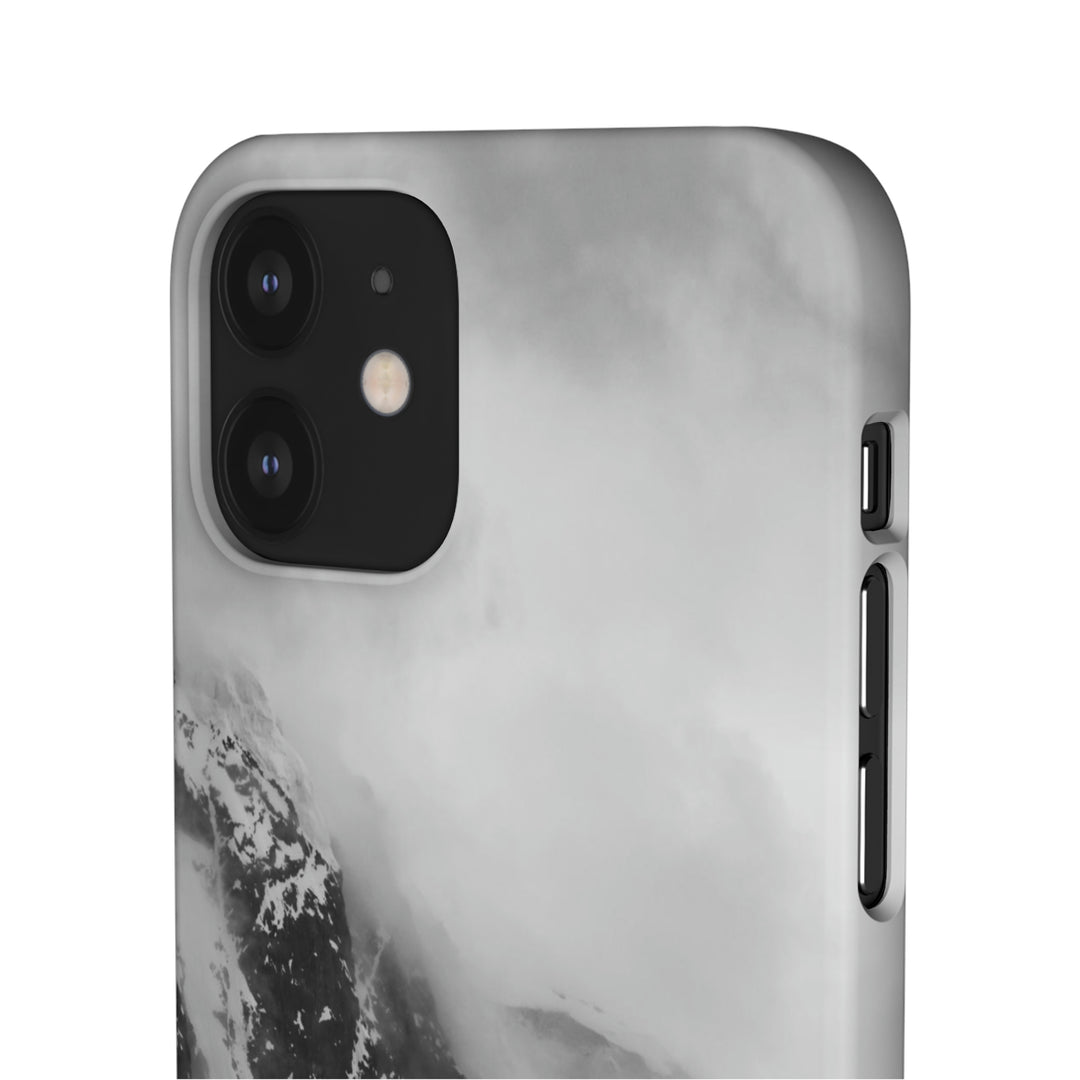 The Mist Descends in Black and White - Phone Case