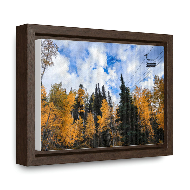 Chairlift in Suspension - Canvas with Frame