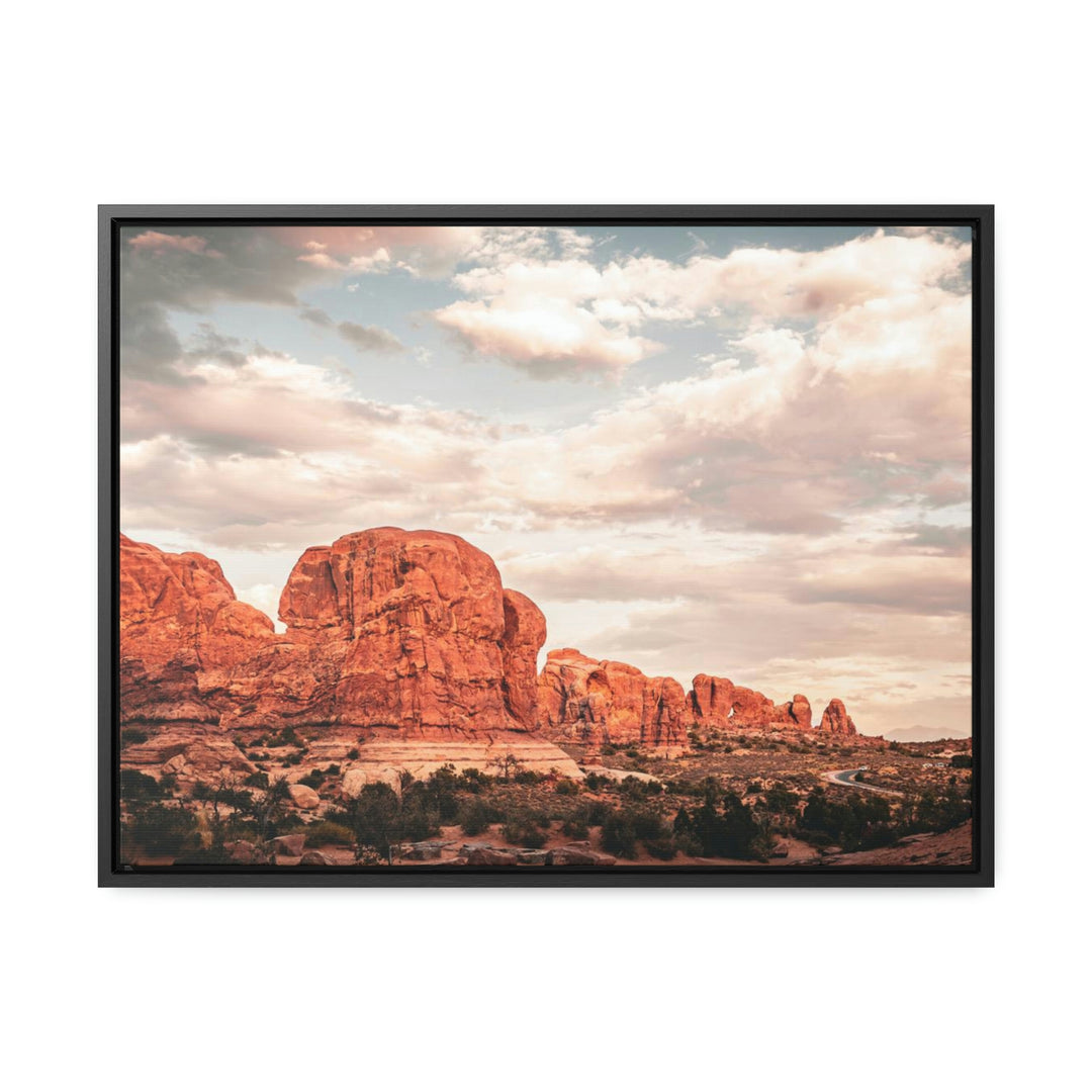 A Desert Sunset - Canvas with Frame