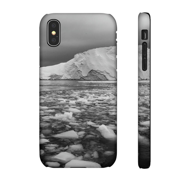 Lane of Ice In Black and White - Phone Case