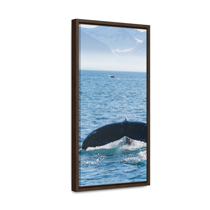 A Whale and A Mountain - Canvas with Frame