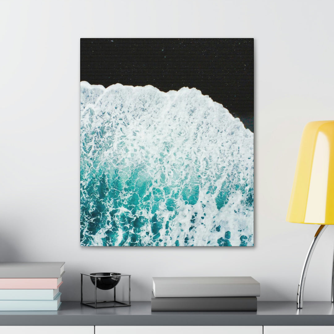 A Wave on Volcanic Sand - Canvas