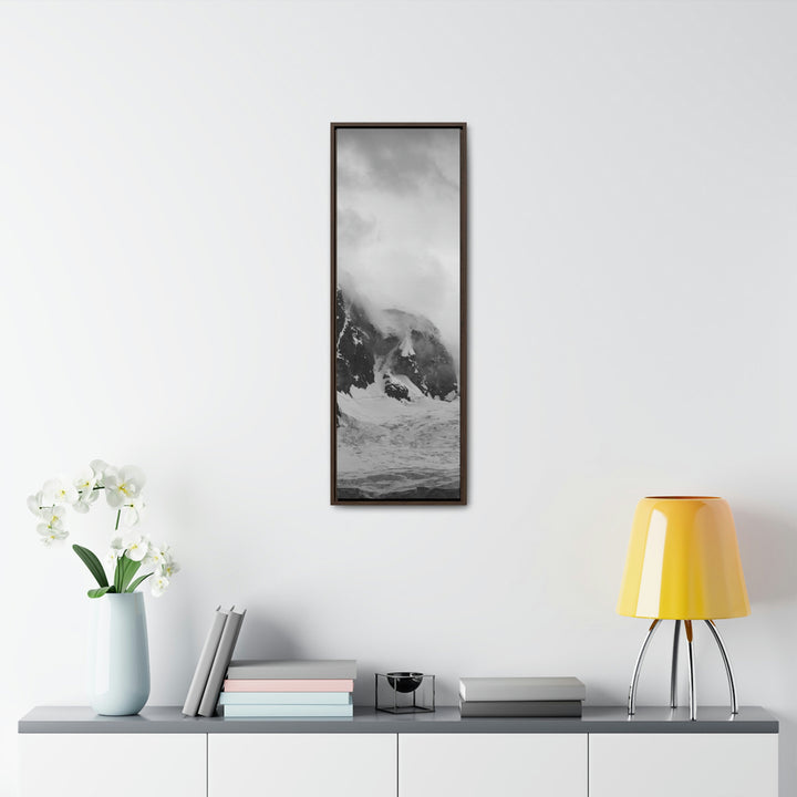 The Mist Descends in Black and White - Canvas with Frame